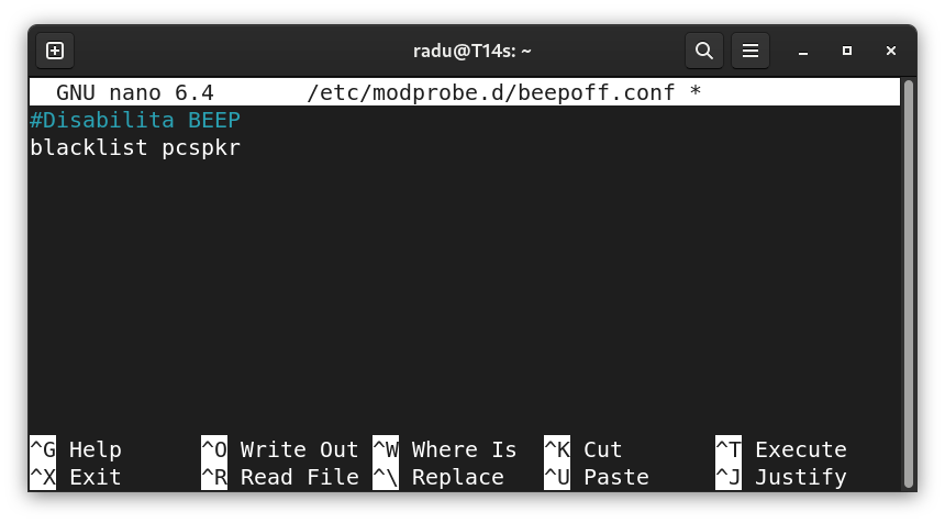 blacklist-pcspkr